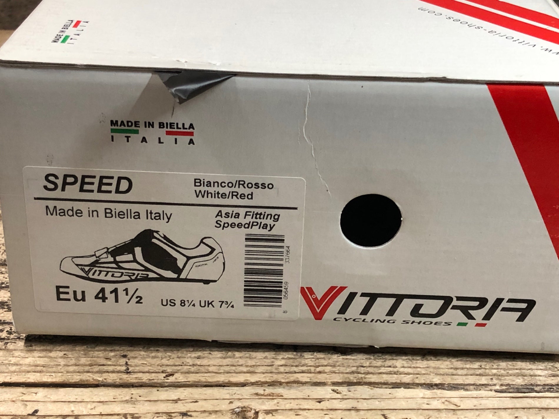 JU320 ヴィットリア Vittoria SPEED ビンディングシューズ 白 EU41 1/2