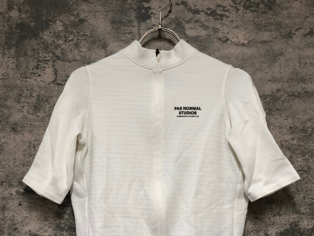 KK155 パスノーマルスタジオ PAS NORMAL STUDIOS ESCAPISM JERSEY 半袖 サイクルジャージ 白 S