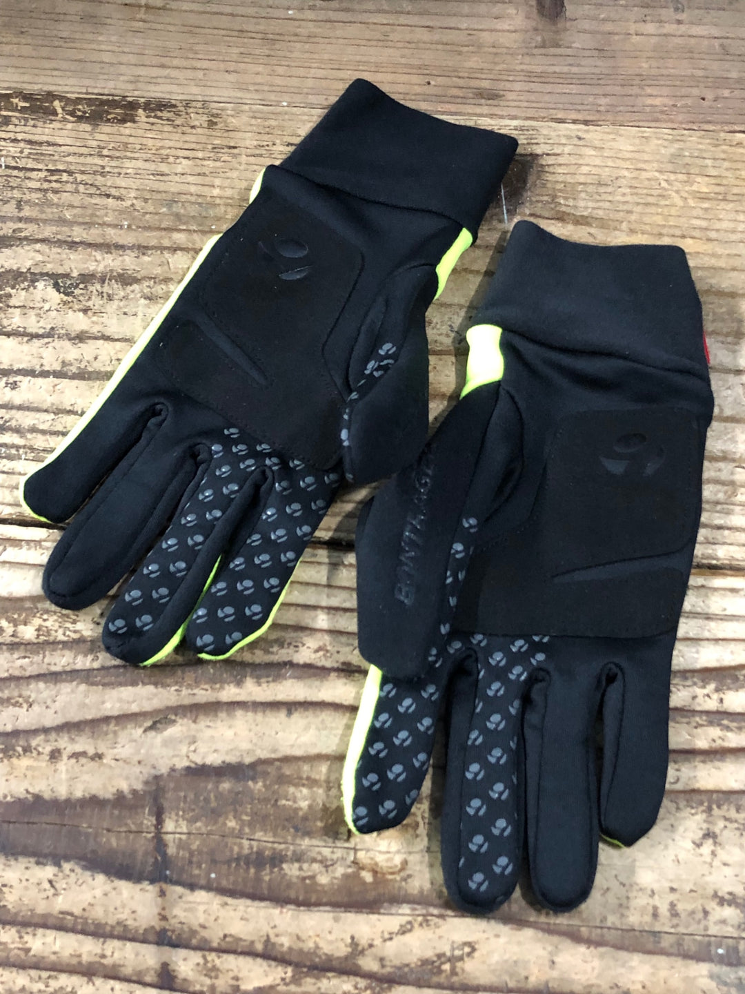 KN180 ボントレガー BONTRAGER 長指 グローブ 黄 黒 S/M 裏起毛