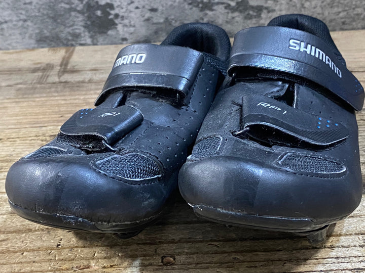 KG376 シマノ SHIMANO RP1 SH-RP100-S L ビンディングシューズ 黒 3穴 EU36 ※ペン字あり