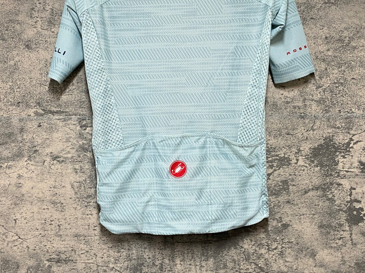 KG818 カステリ CASTELLI ロッソコルサ ROSSO CORSA 半袖 サイクルジャージ ターコイズ Ｍ
