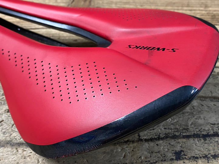 KG026 スペシャライズド SPECIALIZED S-WORKS POWER サドル カーボンレール 赤 143mm