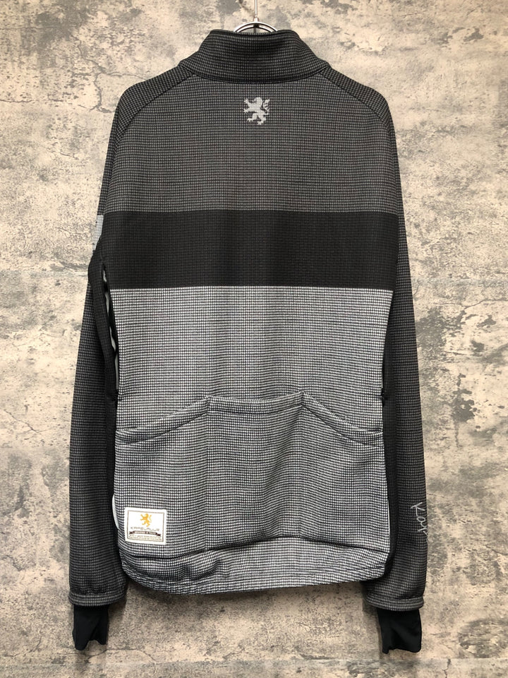 KL357 カペルミュール KAPELMUUR 長袖 サイクルジャケット 黒白 L 裏起毛
