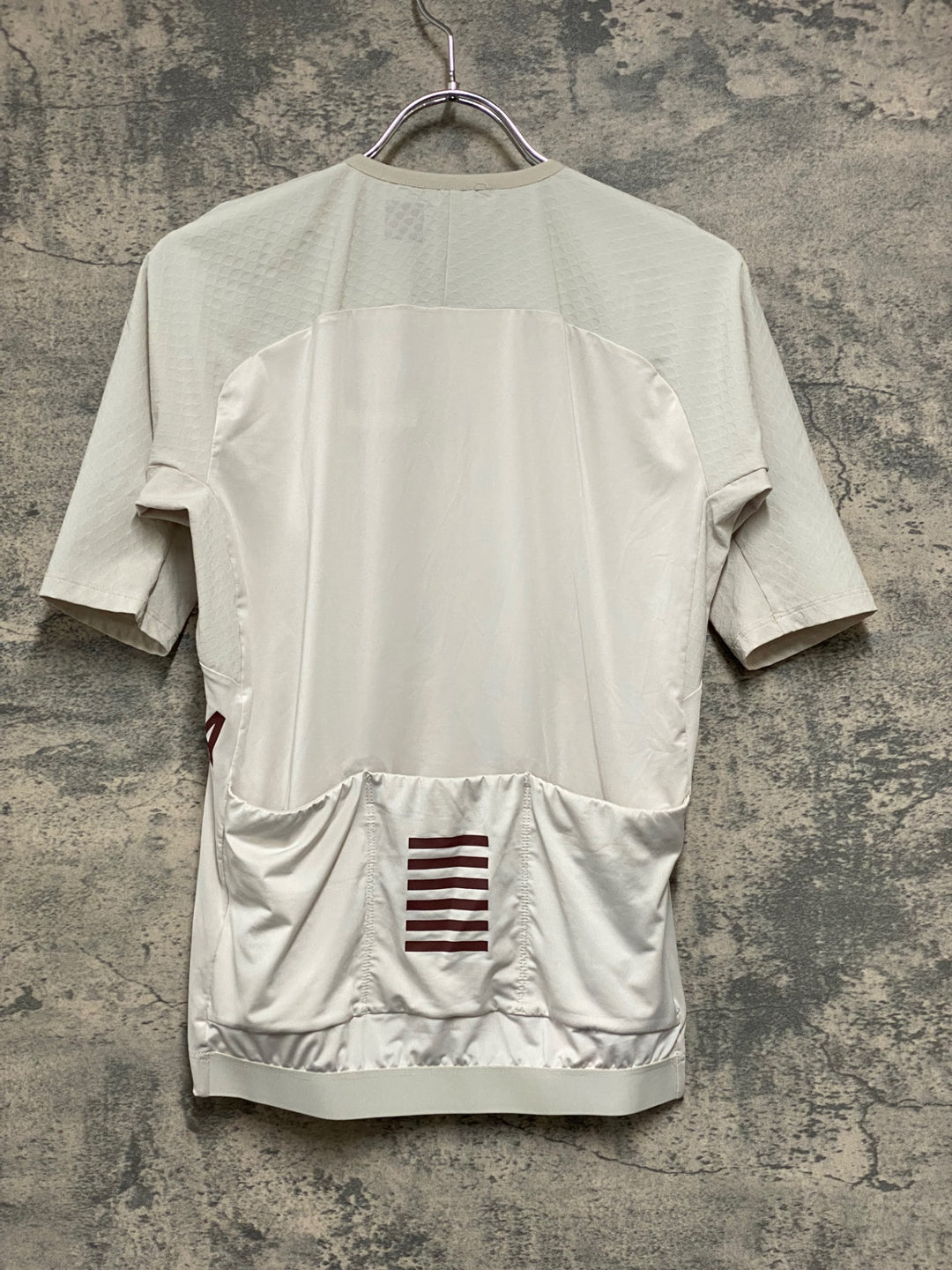 JM528 ラファ Rapha MEN'S PRO TEAM AERO JERSEY 半袖 サイクルジャージ オフホワイト L ※ほつれ