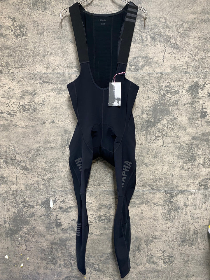 KM137 ラファ Rapha PRO TEAM WINTER TIGHTS WITH PAD Ⅱ ビブタイツ 黒 M