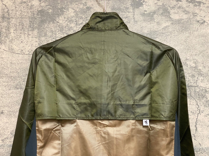 JO907 カペルミュール KAPELMUUR ウインドブレイカー 千鳥格子 モスグリーン/カフェオレ S