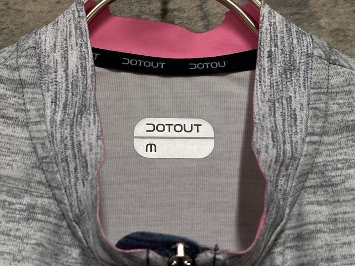 KM232 ドットアウト DOTOUT COMBAT JERSEY 半袖 サイクルジャージ ピンク グレー M