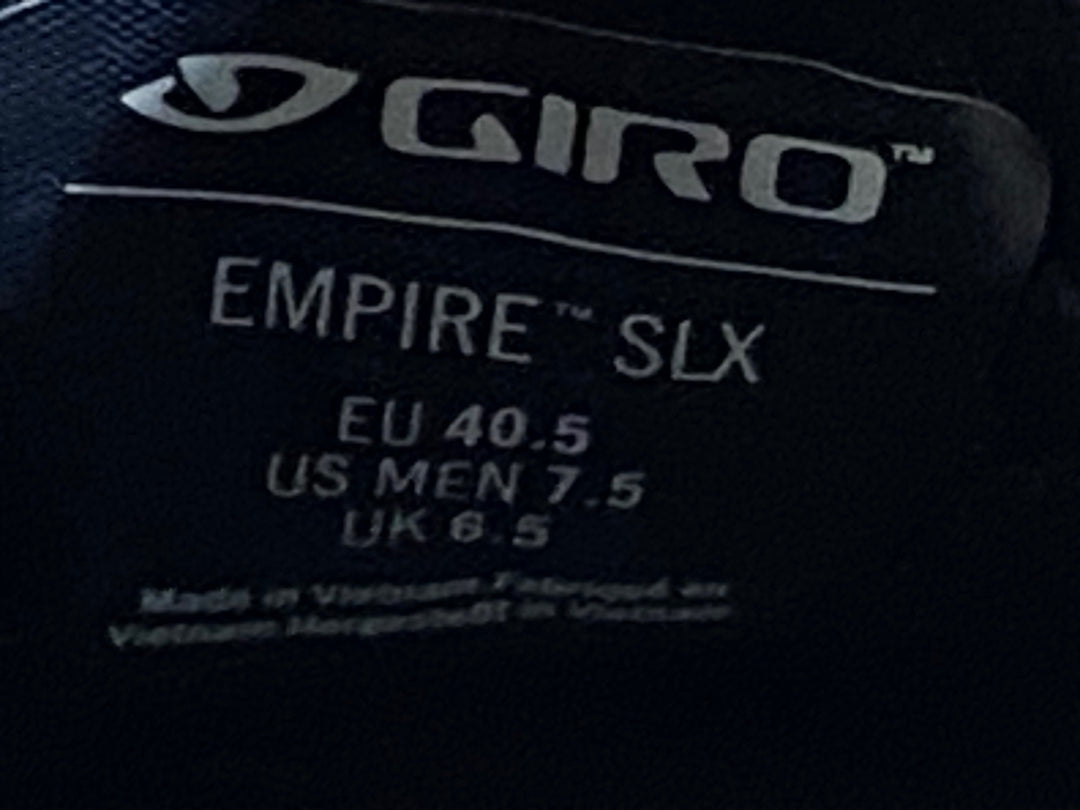 JO619 ジロ GIRO EMPIRE SLX ビンディングシューズ 3穴 レース 黒 EU40.5 EASTON EC90