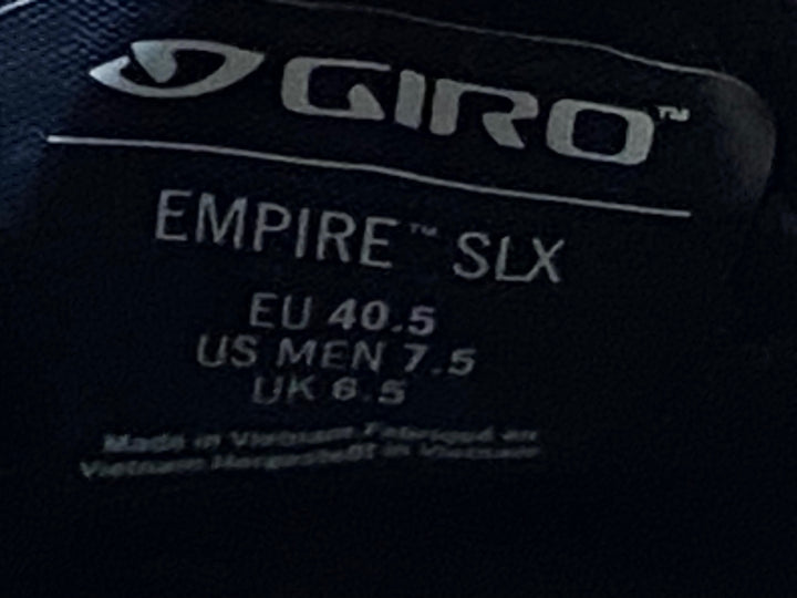 JO619 ジロ GIRO EMPIRE SLX ビンディングシューズ 3穴 レース 黒 EU40.5 EASTON EC90