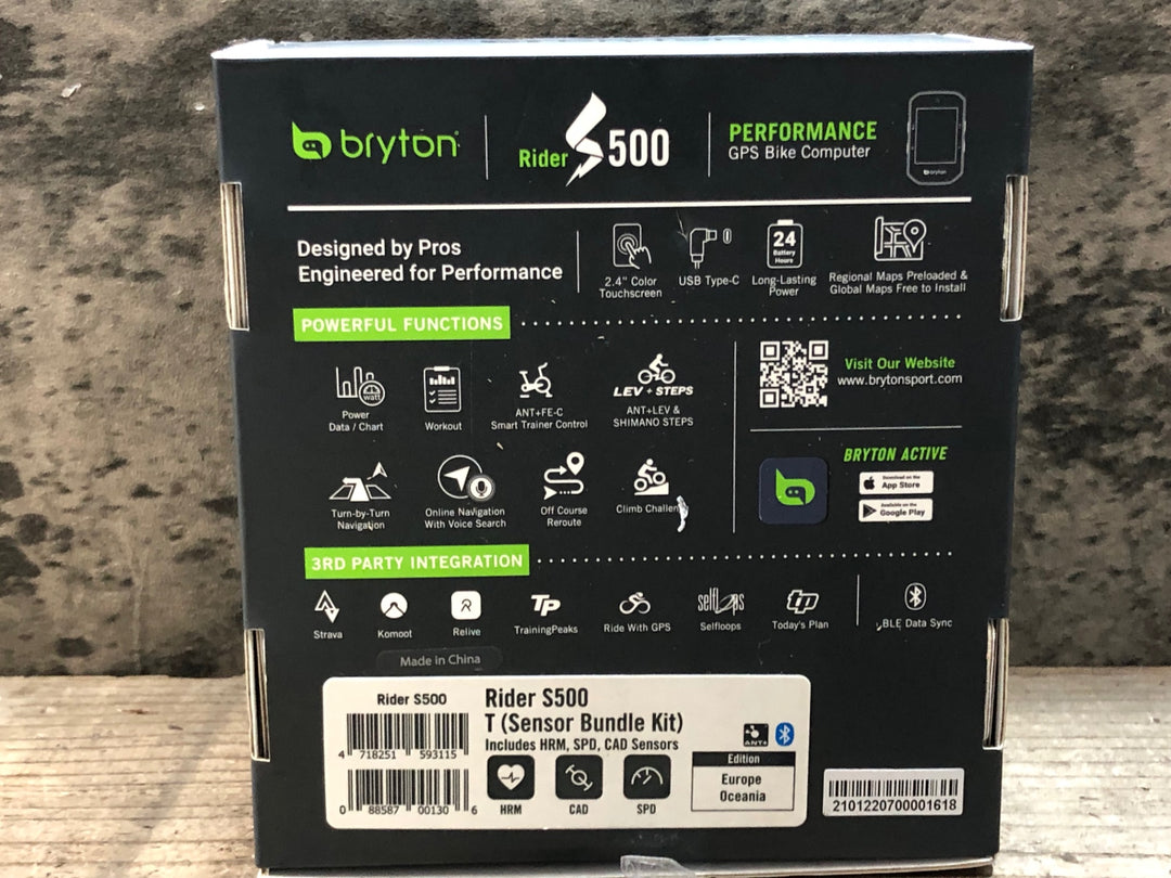 JW630 ブライトン BRYTON ライダー RIDER S500 サイクルコンピューター