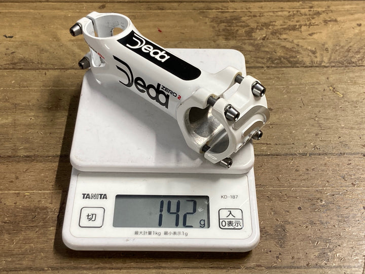 KP073 デダ Deda ZERO 2 アルミステム 白 Φ31.8 OS 100mm