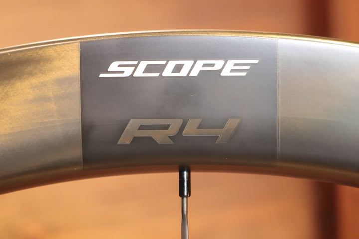 スコープ SCOPE R4 DISC カーボン チューブレス ホイールセット シマノ12/11S ワイドリム 21C 【東京南麻布店】