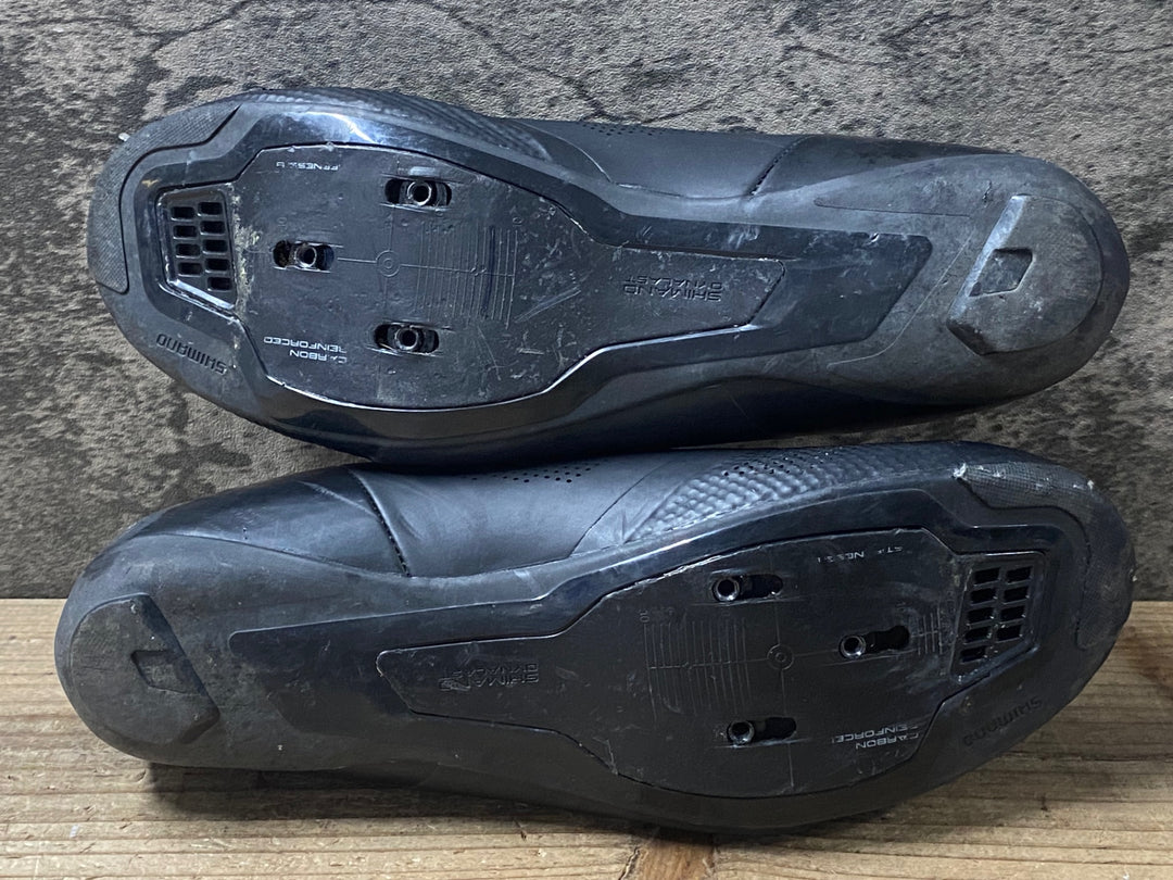 KI825 シマノ SHIMANO RC5 SHRC502M ビンディングシューズ 3穴 黒 EU42