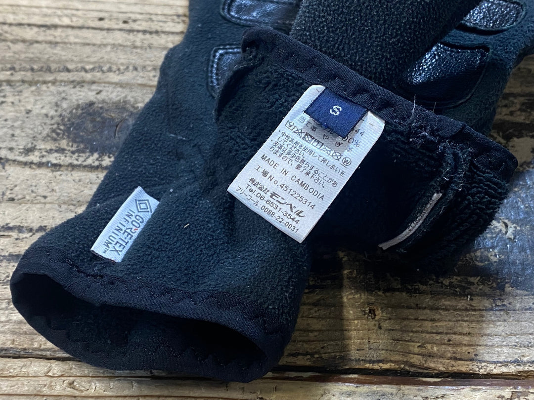 JW745 モンベル mont-bell 長指 グローブ 黒 S 裏起毛 GORE-TEX INFINIUM
