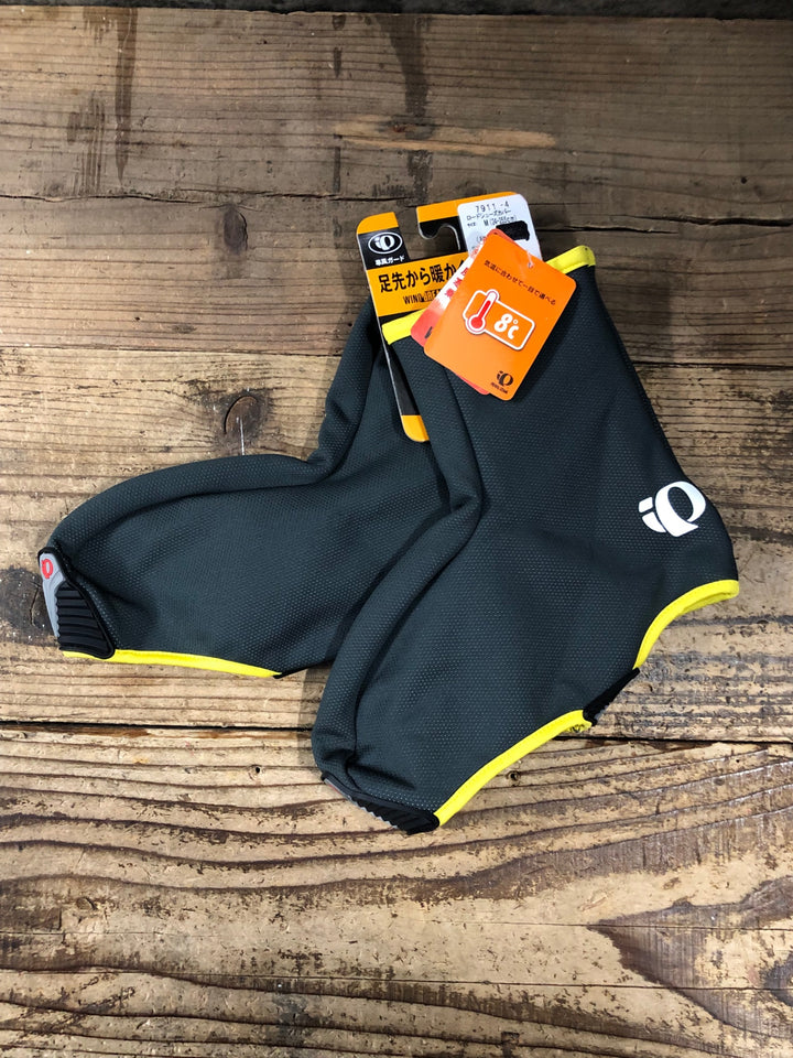 KQ292 パールイズミ PEARL iZUMi シューズカバー M 黄 WINDBREAK 未使用品