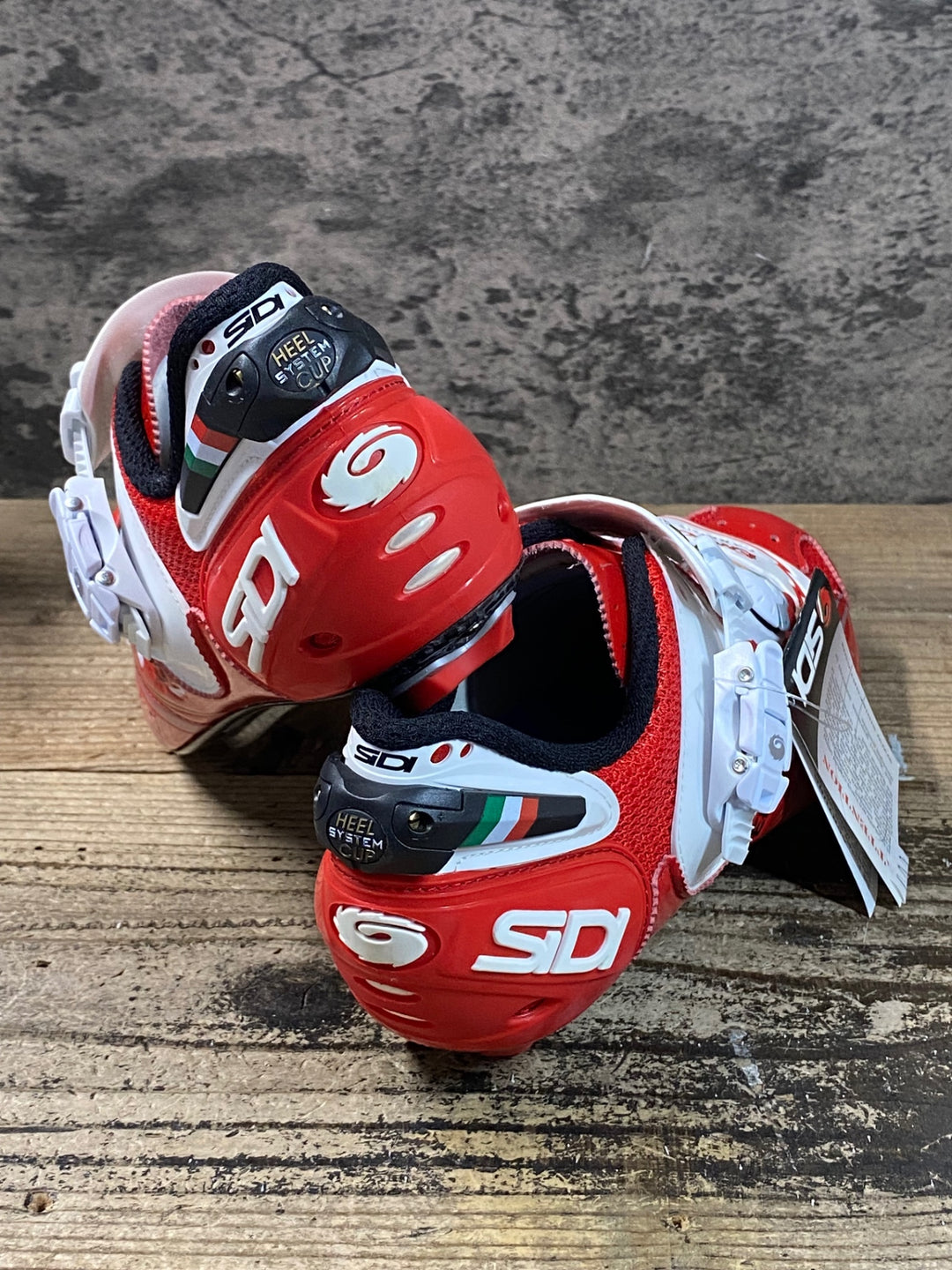 JV463 シディ SIDI エルゴ2 カーボン ERGO 2 CARBON ビンディングシューズ EU41.5 赤 3穴