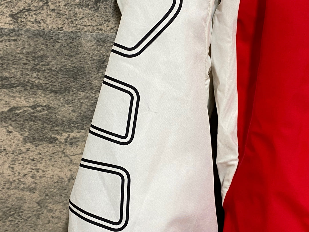 JP395 アソス ASSOS iJ.SHaq.6 UNO WINTER INSULATOR JACKET 長袖 サイクルジャケット 赤 白 黒 M 裏起毛