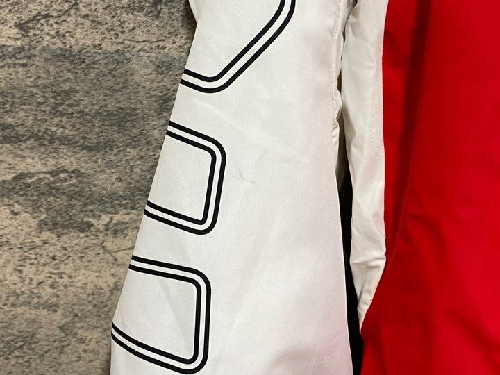 JP395 アソス ASSOS iJ.SHaq.6 UNO WINTER INSULATOR JACKET 長袖 サイクルジャケット 赤 白 黒 M 裏起毛