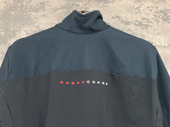 KE426 カステリ CASTELLI ROSSO CORSA 半袖 サイクルジャージ 紺 S perfetto