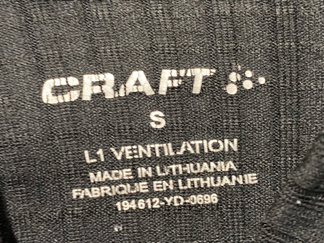 KH115 クラフト CRAFT 長袖 ベースレイヤー グレー 黒 S GORE WINDSTOPPER
