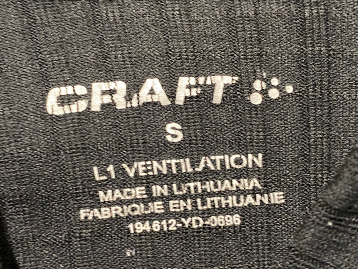 KH115 クラフト CRAFT 長袖 ベースレイヤー グレー 黒 S GORE WINDSTOPPER