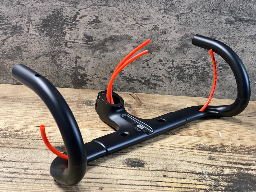 KI493 フォルツァ FORZA CIRRUS PRO ステム一体型 カーボン ドロップハンドル ブラケット/エンド部C-C380/400mm ステム長90mm