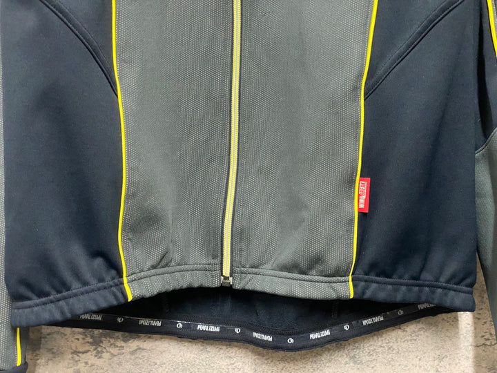 KP700 パールイズミ PEARL iZUMi 長袖 サイクルジャケット グレー 黒 XL 裏起毛 ※旧ロゴ
