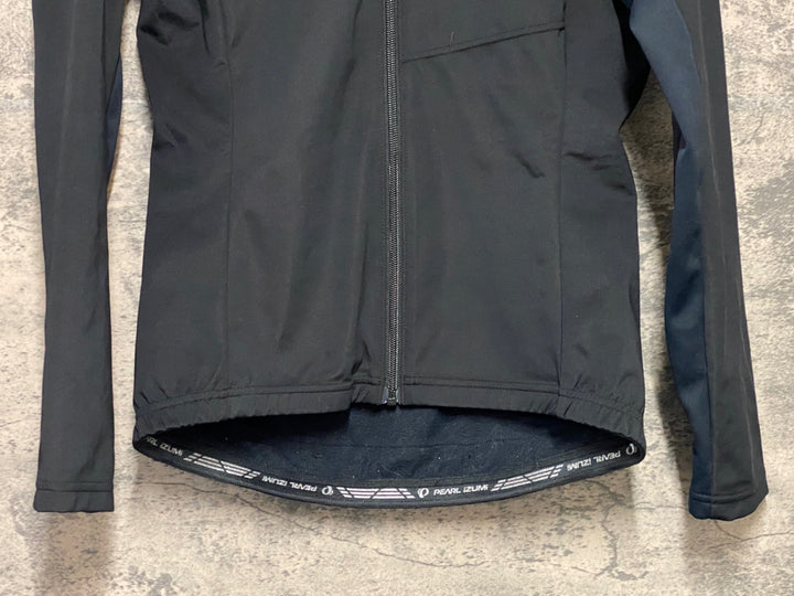 KP593 パールイズミ PEARL iZUMi 長袖 サイクルジャケット 黒 レディース M 裏起毛 ※動物の毛
