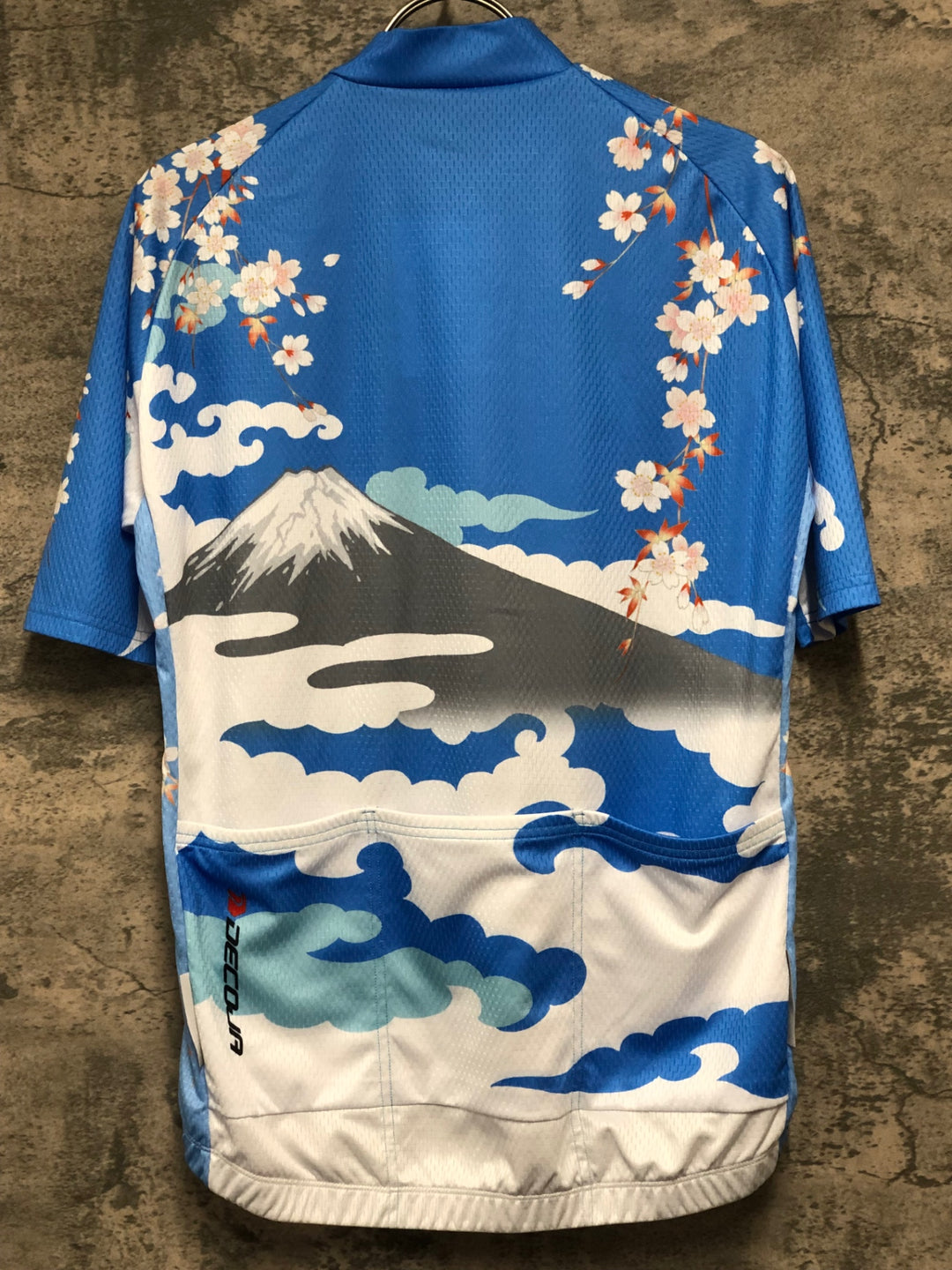 KE206 DECOJA 半袖 サイクルジャージ 青 M