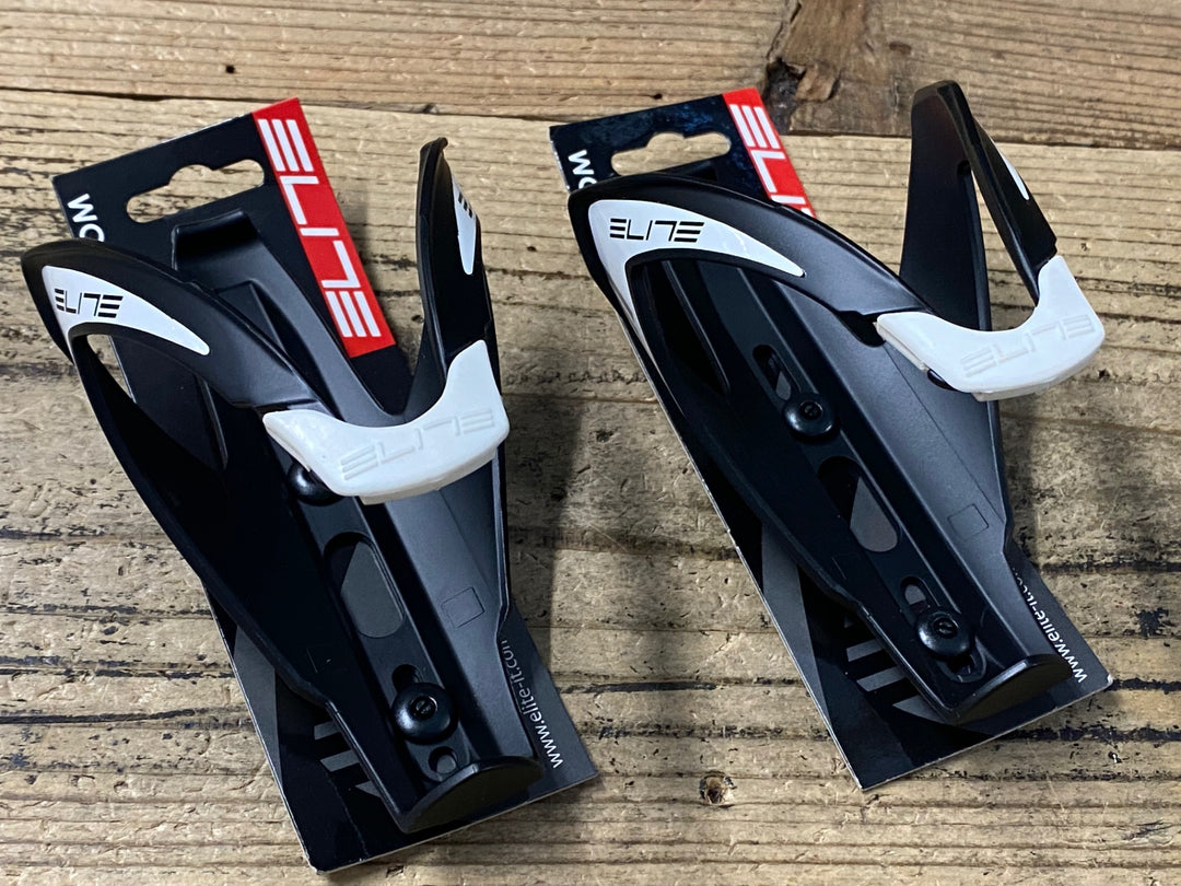 KP108 エリート ELITE CUSTOM RACE ボトルケージ 黒 白 2個セット