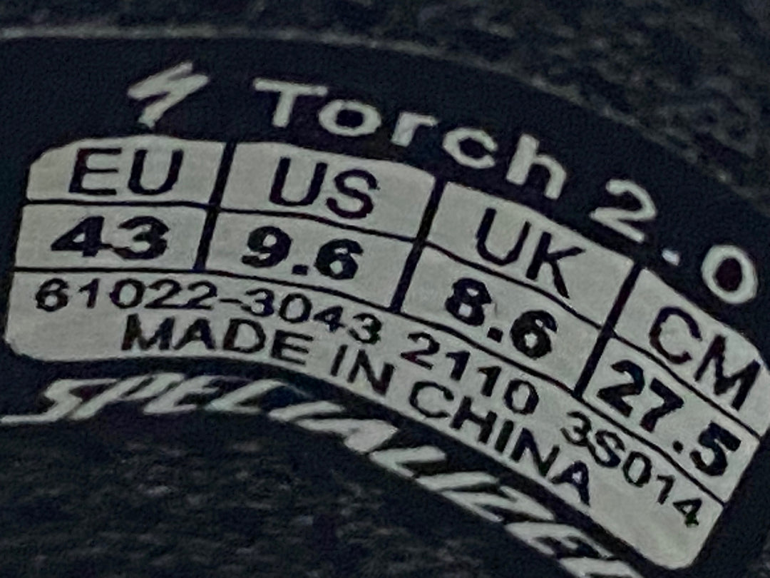 JT289 スペシャライズド SPECIALIZED トーチ TORCH 2.0 ビンディングシューズ 3穴 BLACK/STARRY EU43