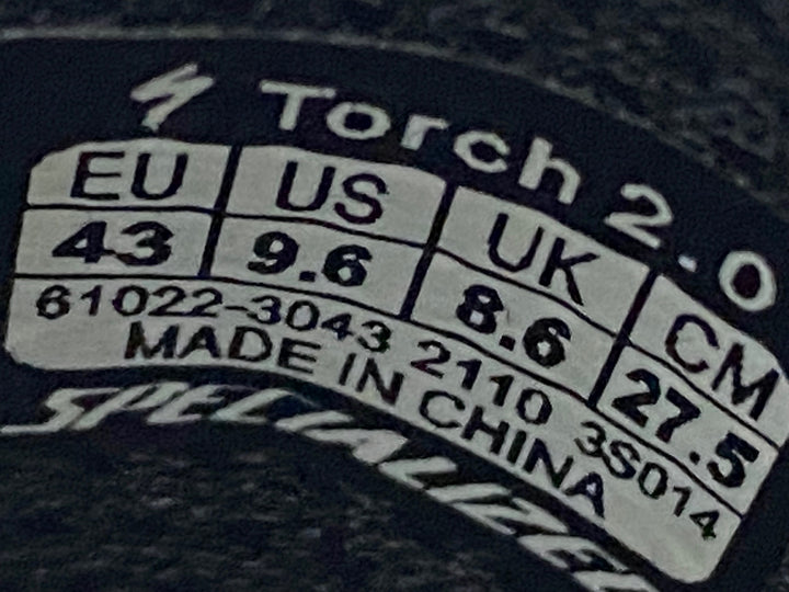 JT289 スペシャライズド SPECIALIZED トーチ TORCH 2.0 ビンディングシューズ 3穴 BLACK/STARRY EU43