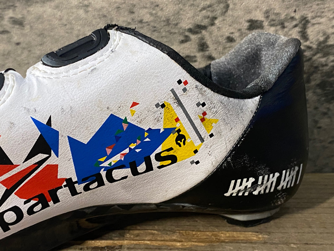 JH194 ボントレガー BONTRAGER XXX RD SPARTACUS ビンディングシューズ 白 EU41 ※社外ソール ※傷,剥がれ