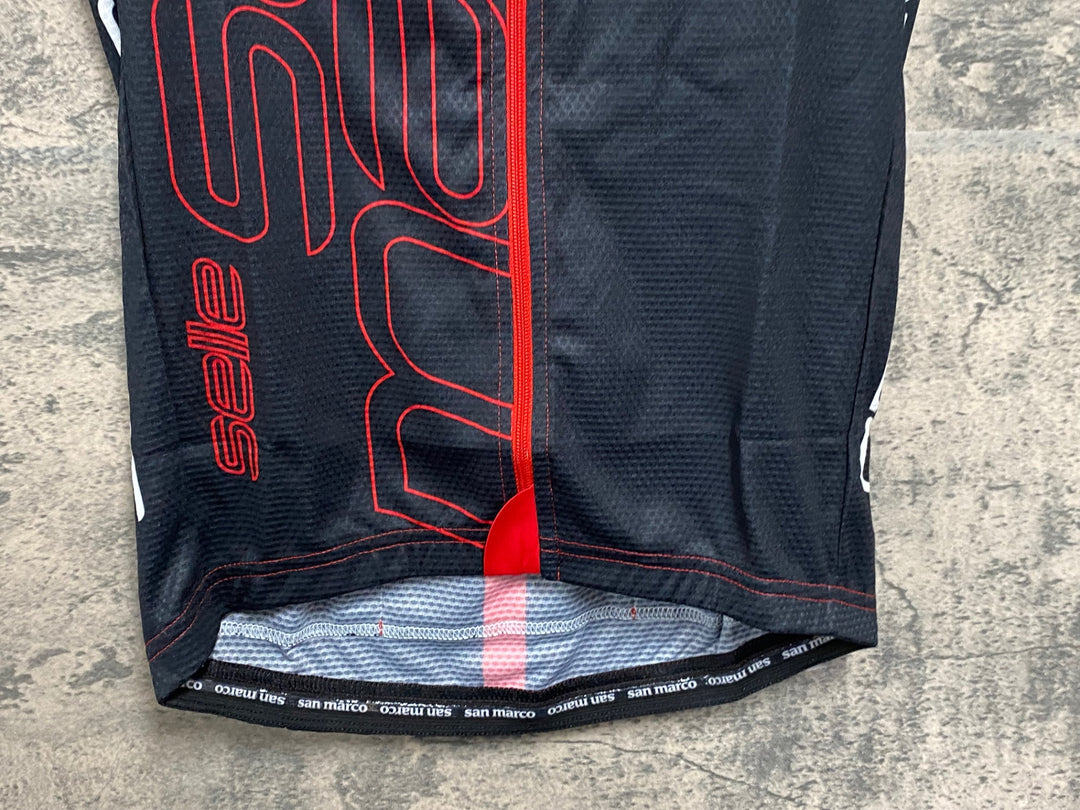 JJ509 セラサンマルコ selle sanmaruco 半袖 サイクルジャージ 黒 S