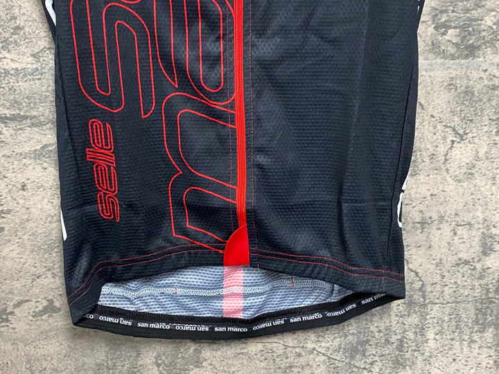 JJ509 セラサンマルコ selle sanmaruco 半袖 サイクルジャージ 黒 S