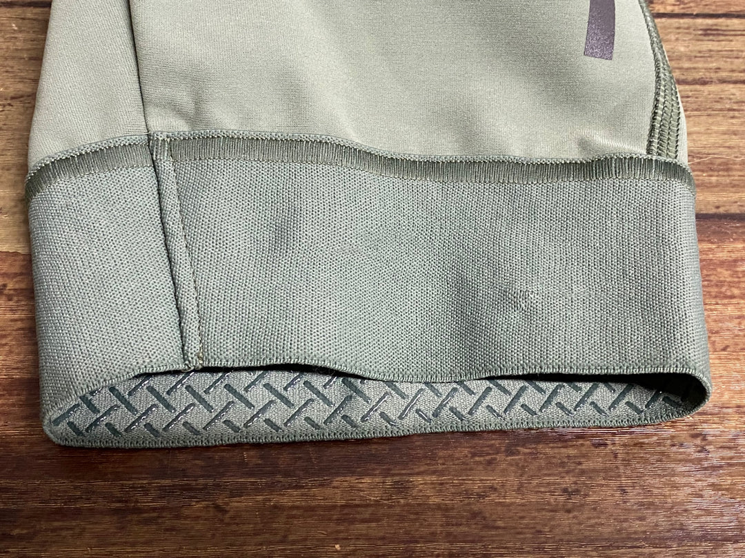 JY525 パスノーマルスタジオ PAS NORMAL STUDIOS Essential Thermal Bibs ビブショーツ オリーブ レディース S ※裾ゴム切れ