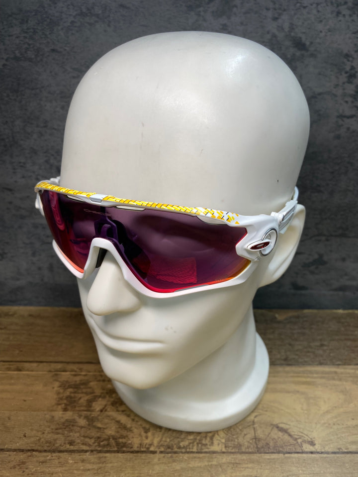 JB137 オークリー OAKLEY JAWBREAKER サングラス アイウェア 白 黄 PRIZMレンズ TDF EDITION