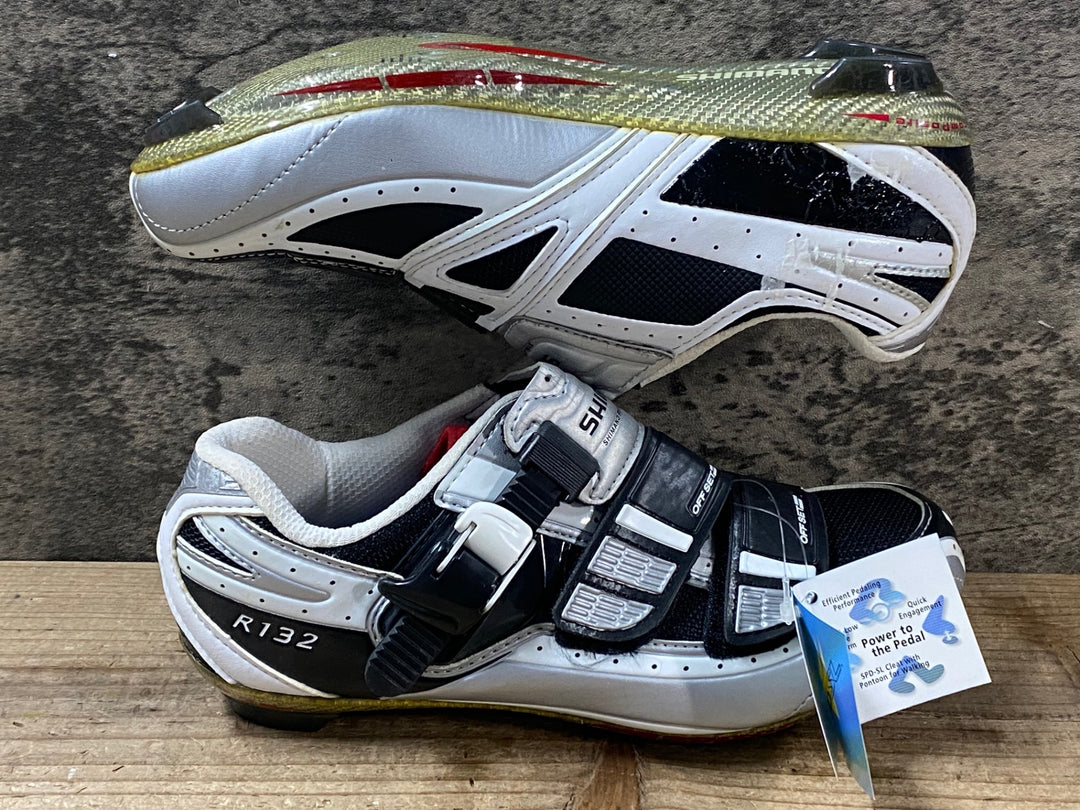 JR502 シマノ SHIMANO SH-R132L ビンディングシューズ 黒 EU37