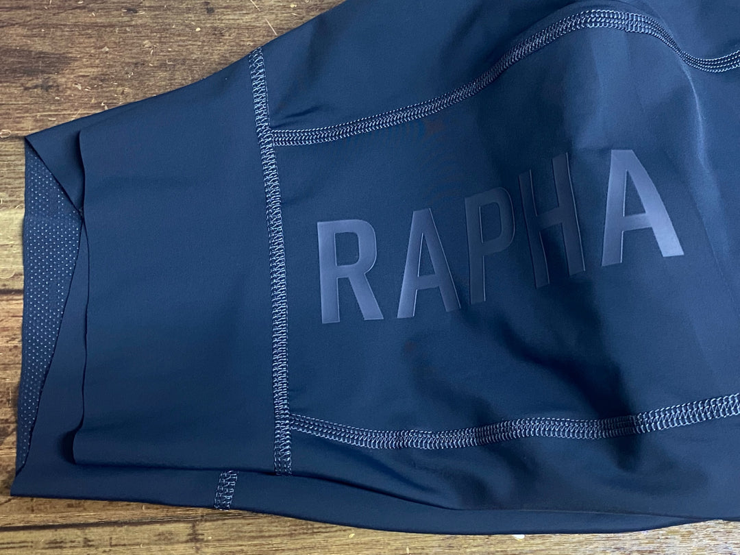 KM118 ラファ Rapha WOMEN'S PRO TEAM CARGO BIB SHORTS ビブショーツ 紺 XS ※ゴム汚れあり