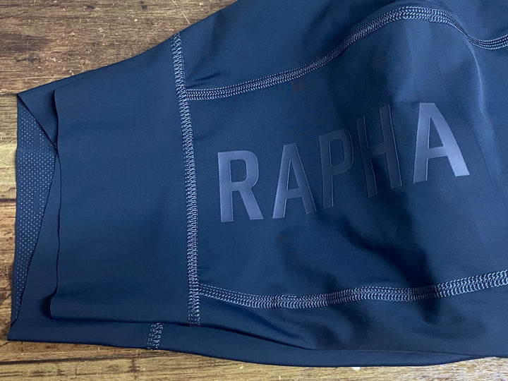 KM118 ラファ Rapha WOMEN'S PRO TEAM CARGO BIB SHORTS ビブショーツ 紺 XS ※ゴム汚れあり