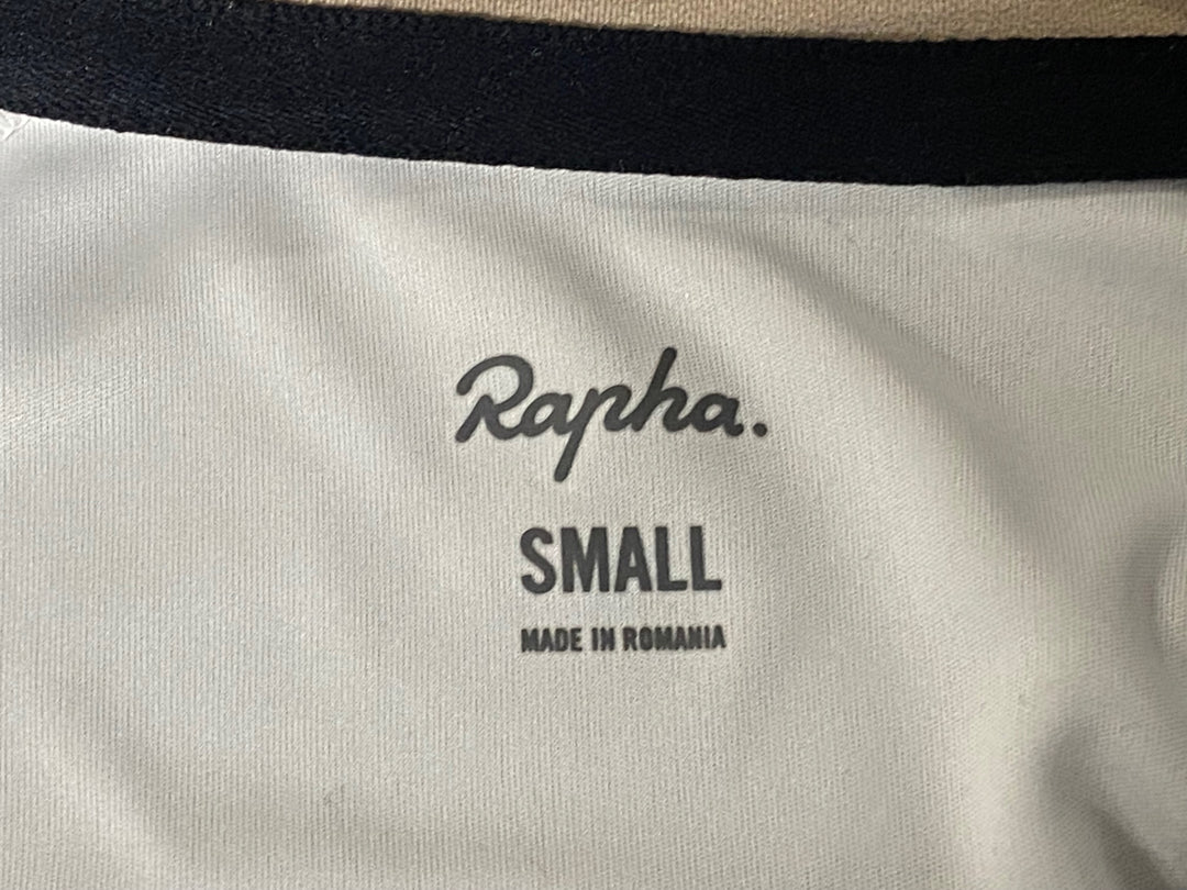 JZ173 ラファ Rapha PRO TEAM LONG SLEEVE TRAINING JERSEY 長袖 サイクルジャージ ベージュ S ※汚れ