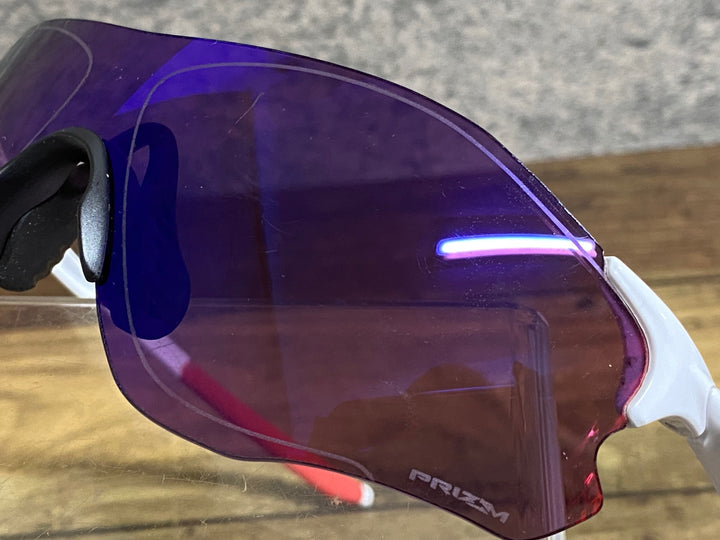 KC432 オークリー OAKLEY EV ZERO サングラス アイウェア 白赤 PRIZM ROAD ※レンズ傷