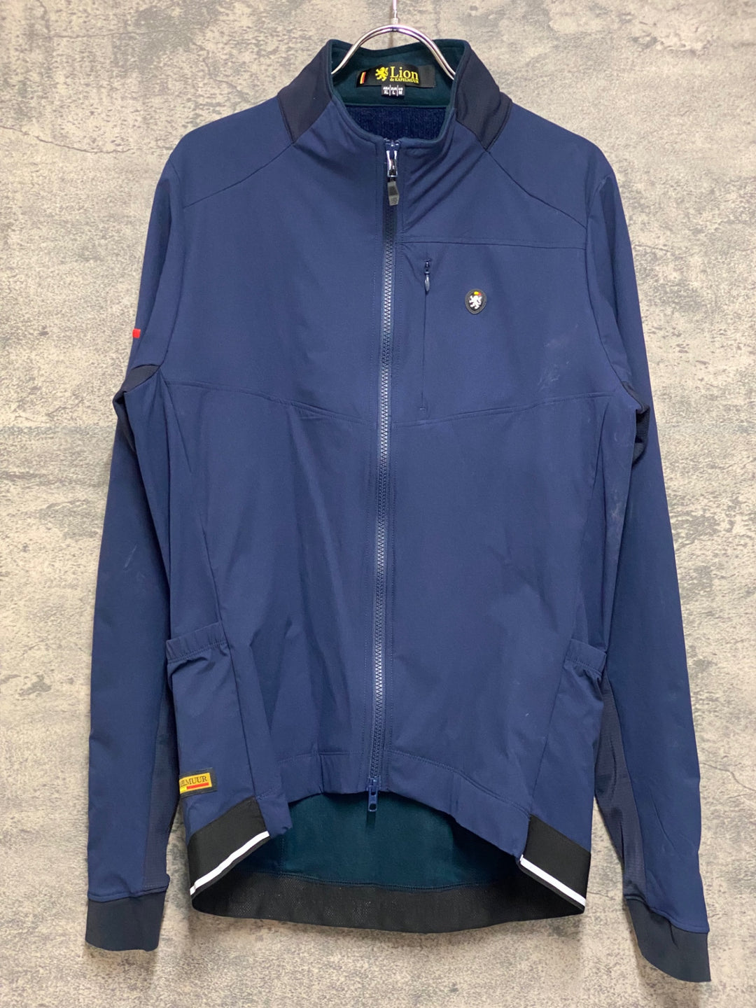 JM106 リオンドカペルミュール Lion de KAPELMUUR 長袖 サイクルジャケット ネイビー XL 裏起毛