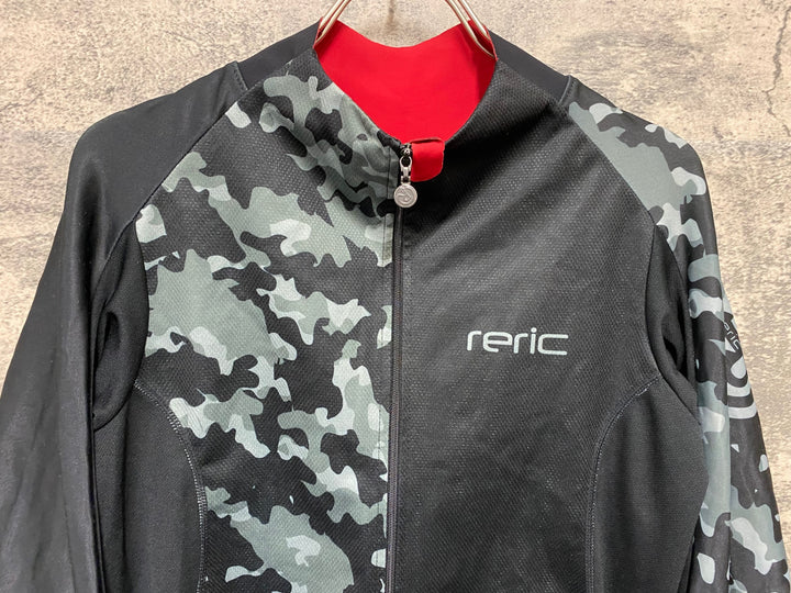 KF642 レリック reric 長袖 サイクルジャージ 黒 S