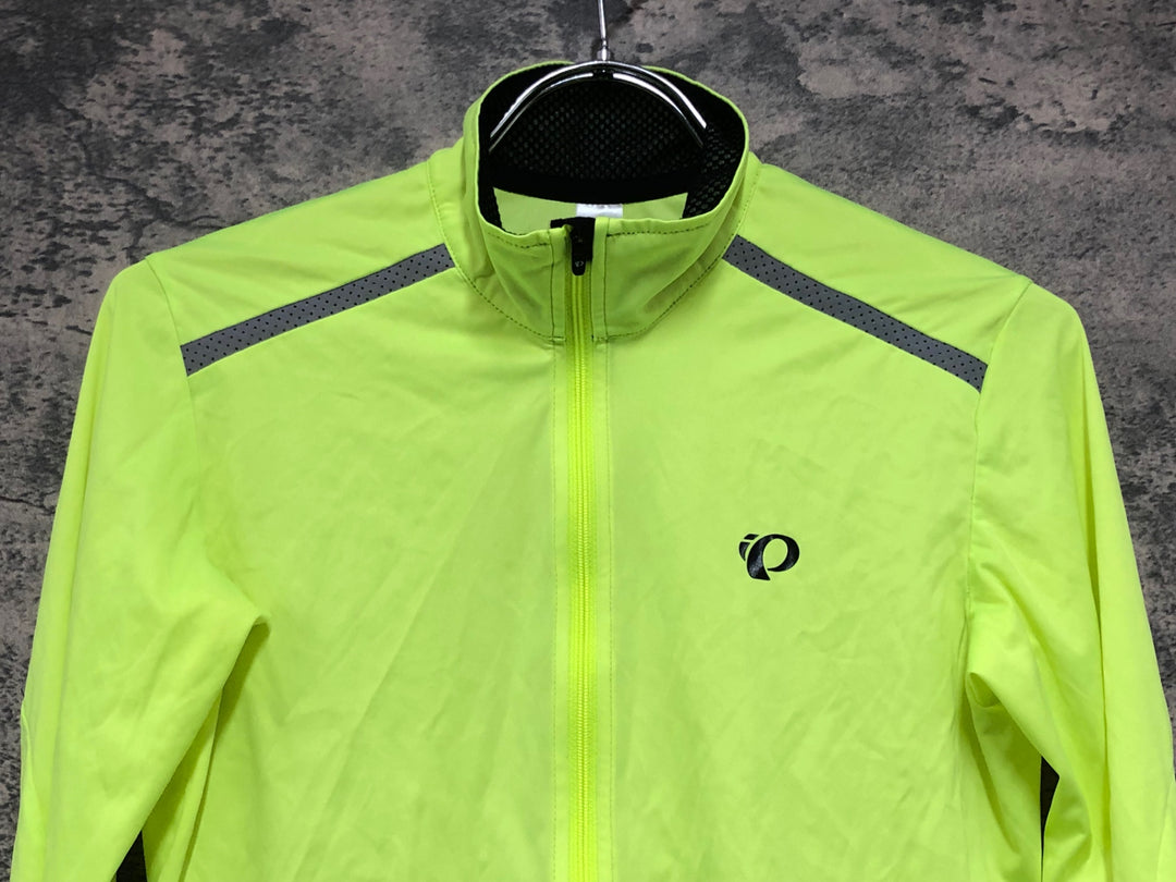 JV077 パールイズミ PEARL iZUMi 長袖 ウインドブレイカー イエロー XS