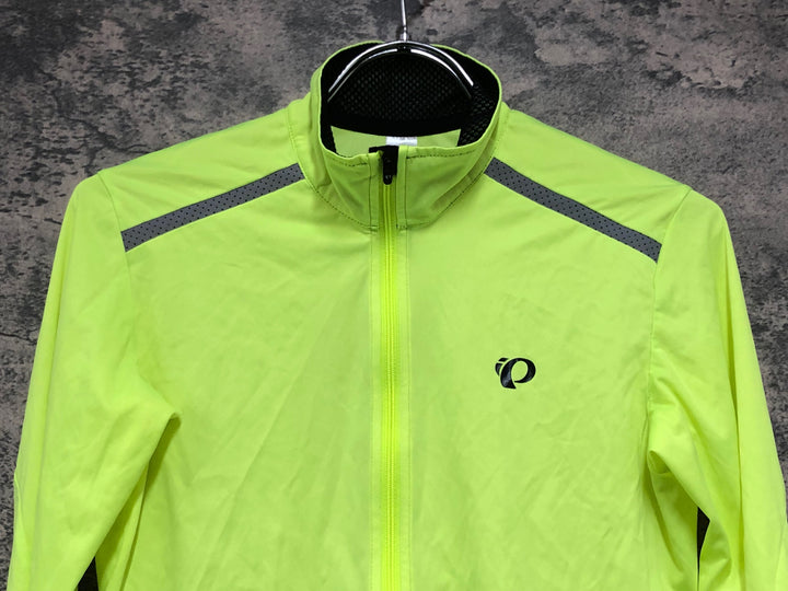 JV077 パールイズミ PEARL iZUMi 長袖 ウインドブレイカー イエロー XS