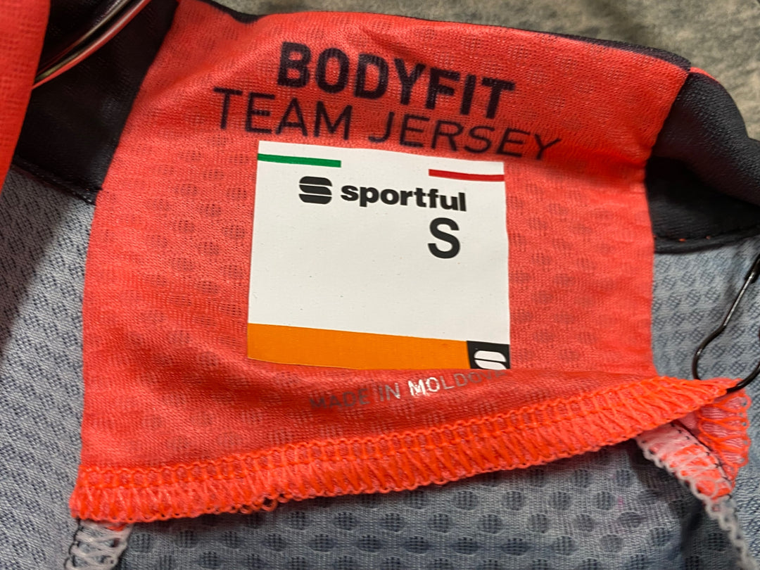 IY882 スポーツフル sportful 半袖 サイクルジャージ 黒 オレンジ S