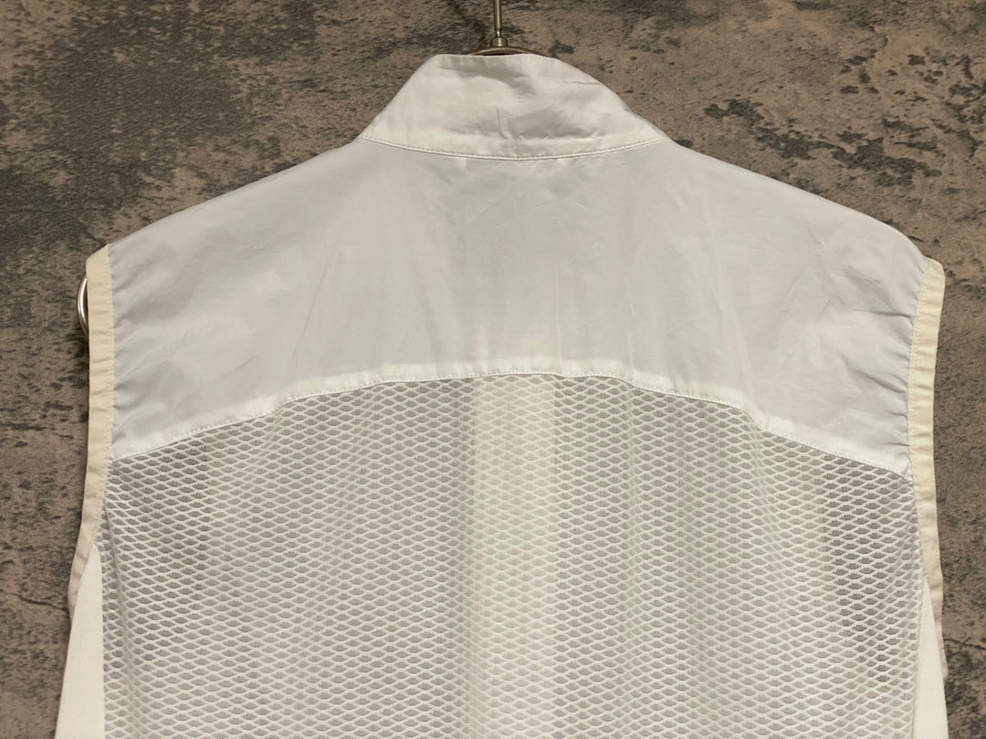 KG524 ラファ Rapha ジレ サイクルベスト 白 S ※チャック取手破損