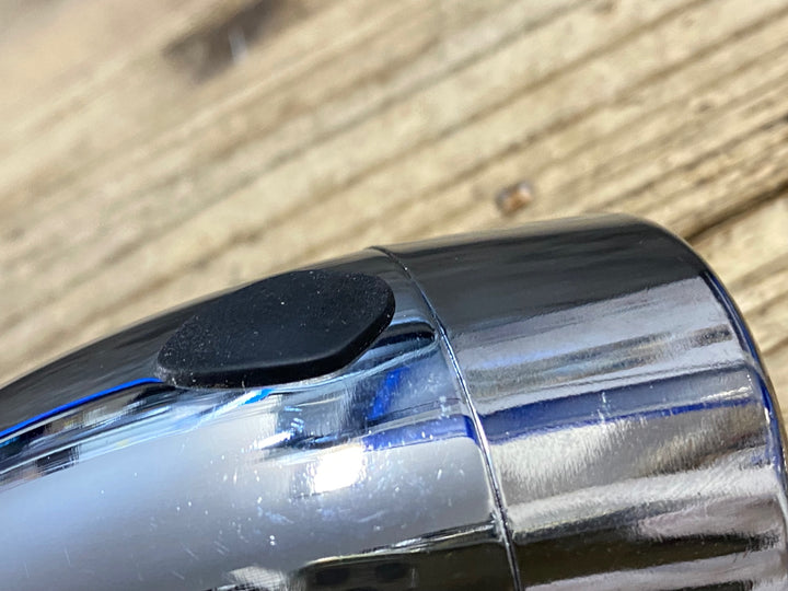 JZ736 ノーブランド 砲弾ライト フロントライト 電池式 シルバー 点灯OK
