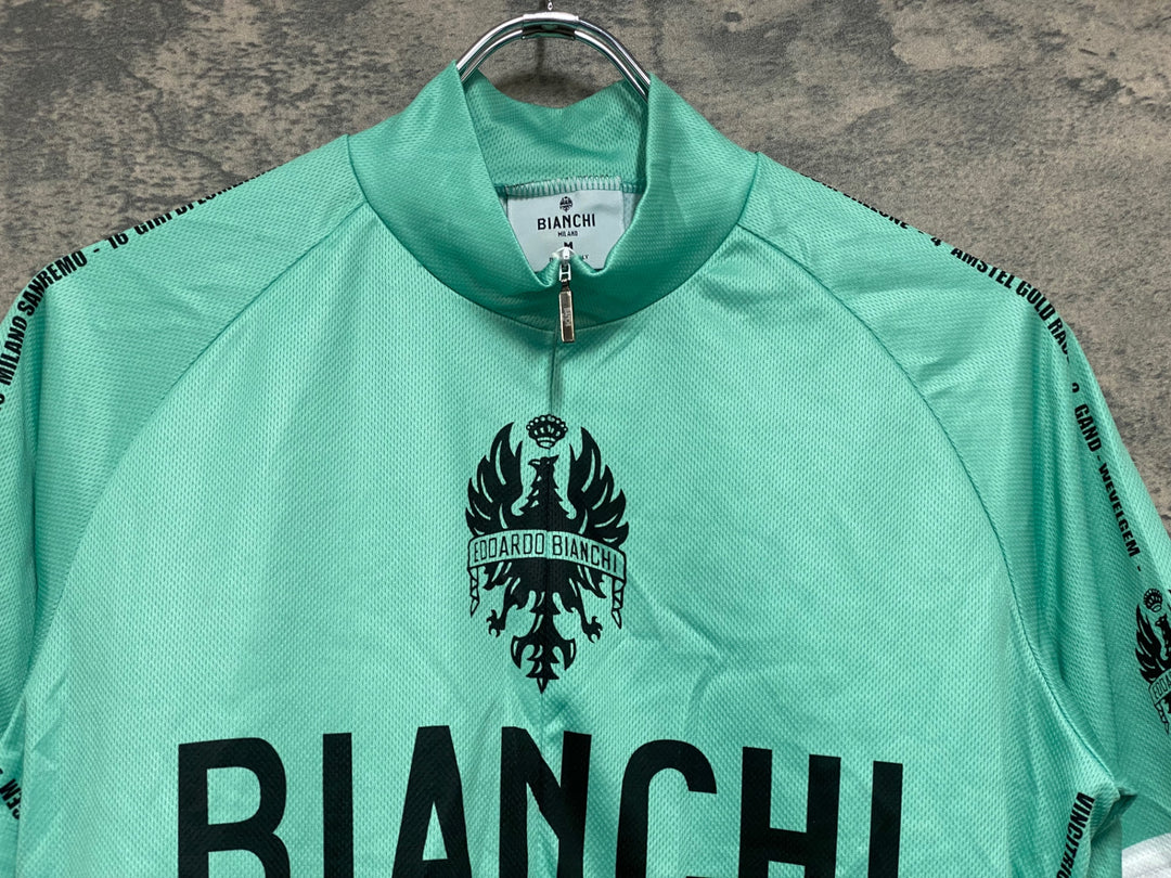 JT905 ビアンキ Bianchi 半袖サイクルジャージ チェレステ M